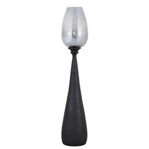 Midi Black Mango Wood Stormlight Smoke Glass L 1