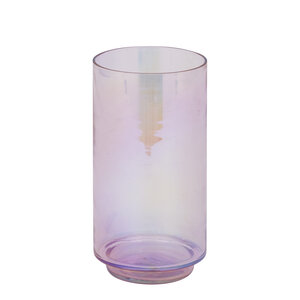 Marabel Pink photophore rond en verre avec finition brillante 3