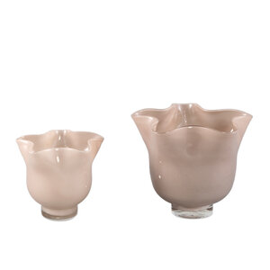 Macarena brown glass round Stormlight wavy 2