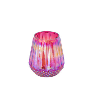 Ludovic Pink ribbed glass Stormlight oil-like look S 3