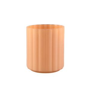 Giulianna Orange sprayed glass Stormlight ribbed 1