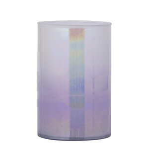 Darcy lila rundes Glas-Sturmlicht mit Ombre-Effekt L