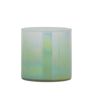 Darcy Mint Green Round Glass Hurricane Lantern Ombre S 1