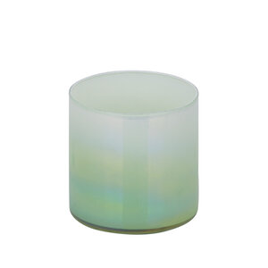 Darcy Mint Green Round Glass Hurricane Lantern Ombre S 3