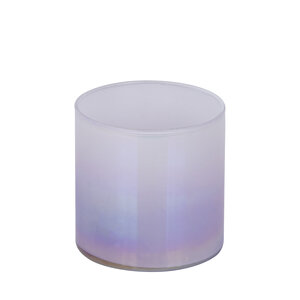 Darcy purple round glass hurricane lantern with ombré effect S 3