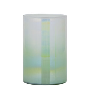 Darcy Mint Green round glass hurricane lantern Ombre L 1