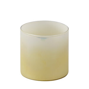 Darcy Cream round glass hurricane lamp with ombre effect S 3