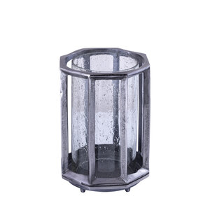 Connhal black cast aluminum storm lantern round rods S 3