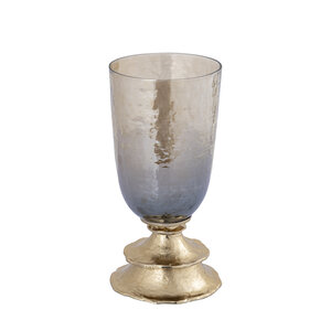 Cevar Champagne glossy glass hurricane lamp S 3