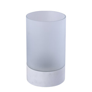 Conree White matt glass Stormlight marble base L 2