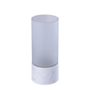 Conree Matt White Glass Stormlight Marble Base S 2