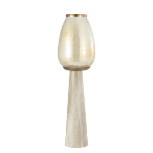 Berdand Beige Floor Mist Lamp Glass Cone L 1