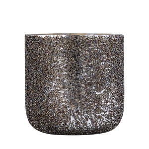 Allmeria Bronze Glass Storm Light Beaded Finish S 1