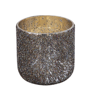 Allmeria Bronze Glass Storm Light Beaded Finish S 2