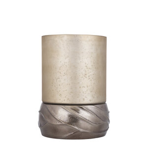 Alyah brass cast aluminum stormlight with beige glass L 1
