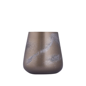 Alfie brass glass round storm lamp S 1