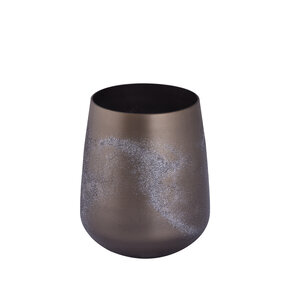 Alfie brass glass round storm lamp M 2