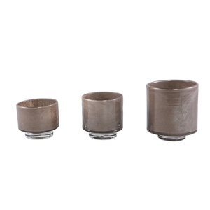 Josiah Brown glass tealight holder on base S 3