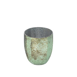 Garret Green Bombey cam tealight mumluk, çizgili 3
