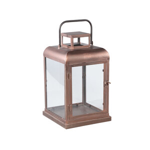 Vitoria copper rectangular iron lantern with glass M 1
