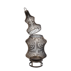 Tobin brass iron round wire-shaped lantern 2