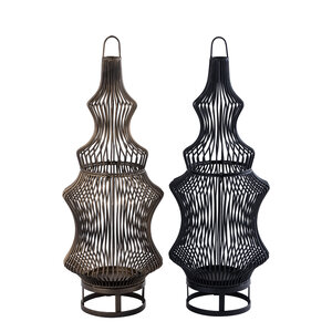 Tobin brass iron round wire-shaped lantern 4