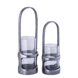Rahana black lantern made of cast aluminum, tall S 3
