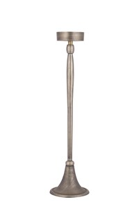 Zival portacandele rotondo alto in alluminio pressofuso color ottone 1