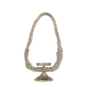 Yindee Ant Gold cast aluminum candle holder oval L 1