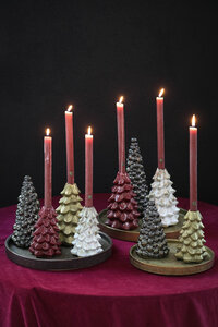 Teeyla Gold glossy ceramic tree candle holder S 2