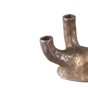 Shivas portacandele in ceramica bronzo a 4 bracci 2