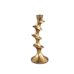 Movy Gold Poly Candle Holder S 1