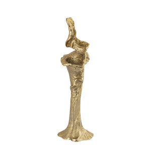 Mataly Gold cast aluminum candle holder L 1