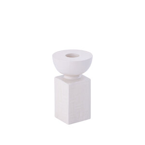 Lirison Beige shaped cast aluminum candle holder 3