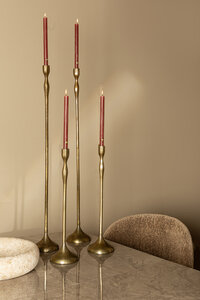 Kennet Gold candle holder made of cast aluminum M 3