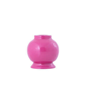 Ingere portacandela rotondo, in alluminio pressofuso, in rosa 1