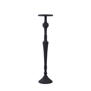 Helen black aluminum candle holder, powder-coated, L 1