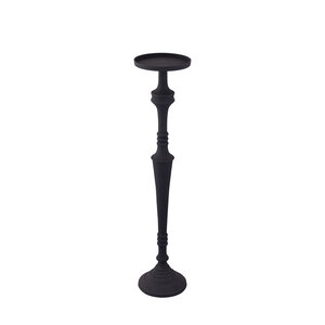 Helen black aluminum candle holder, powder-coated, L 2