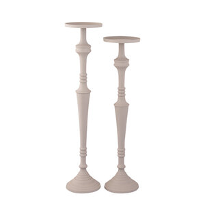 Helen candle holder aluminium beige powder-coated S 2