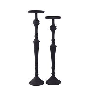 Helen black aluminum candle holder, powder-coated, S 5