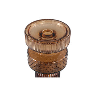 Fadri grey glass candle holder M 2