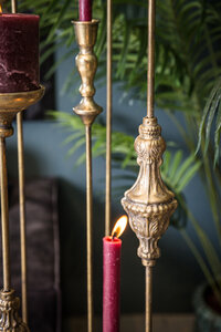 Ashley Gold metal candle holder sphere round L 2