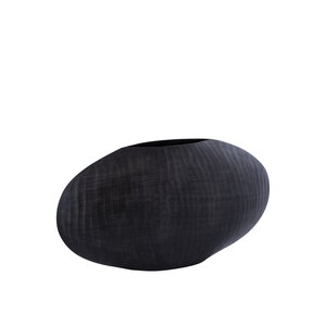 Jowad chapa de aluminio grafito maceta acanalada baja ovalada S 3