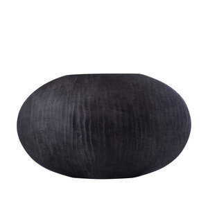 Jowad Graphite Aluminum Sheet Metal Pot ribbed low oval L 1