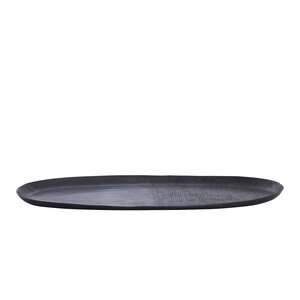 Jowad Graphite Aluminum Bowl Ribbed Oval L 1