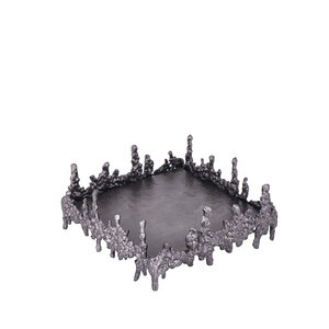 Barrie GunMetal Aluminium square rough plate 2