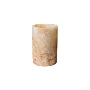 Feyza Onyx White round hurricane lamp M 1