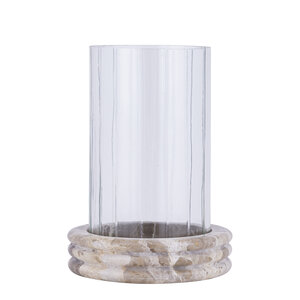 Jolee Clear Marble Stormlight carved glass round S 1