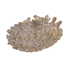 Quintyn Gray-Brown Birds on Branches Cement Bowl 2