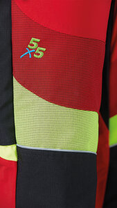 PSS X-treme Breeze Schnittschutzhose rot/gelb 5